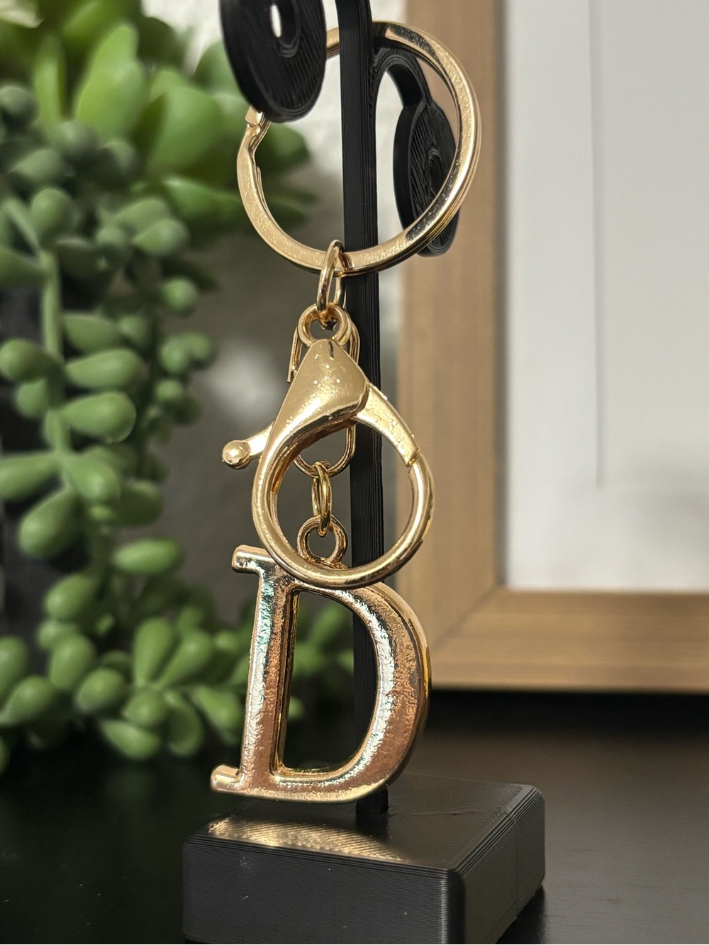 Gold Letter D Bag Charm / Keychain (NWOT)